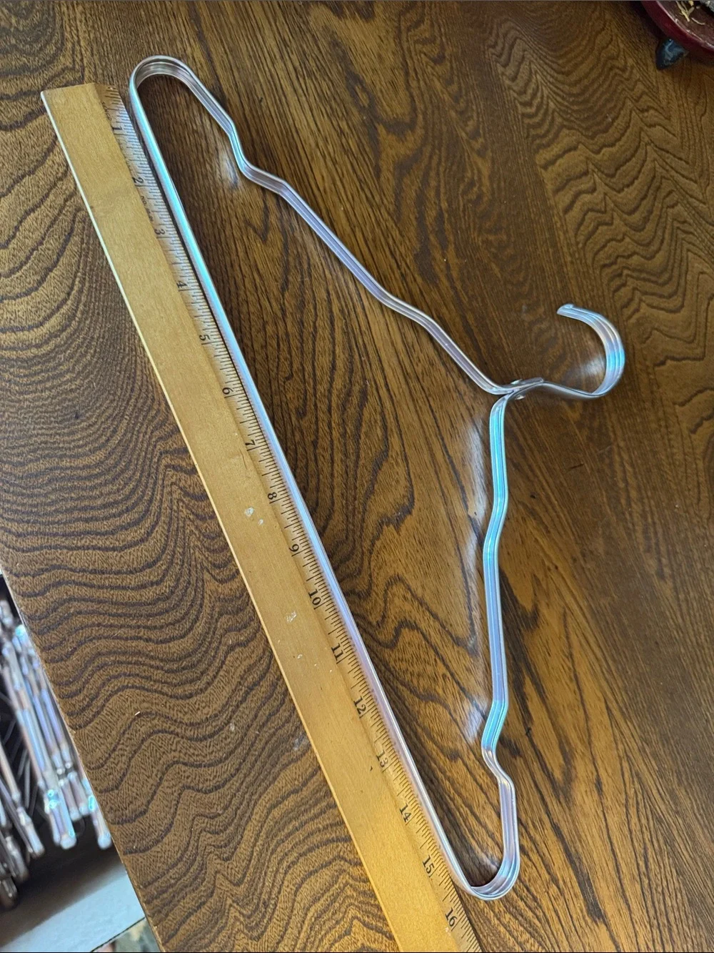 🆕 30 Stainless Steel Metal Clothes Hangers